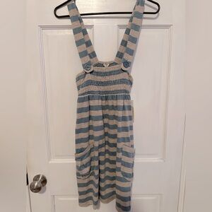 Striped Blue and Cream girl dress